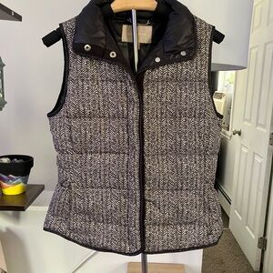 Banana Republic Black and White Patterned Vest